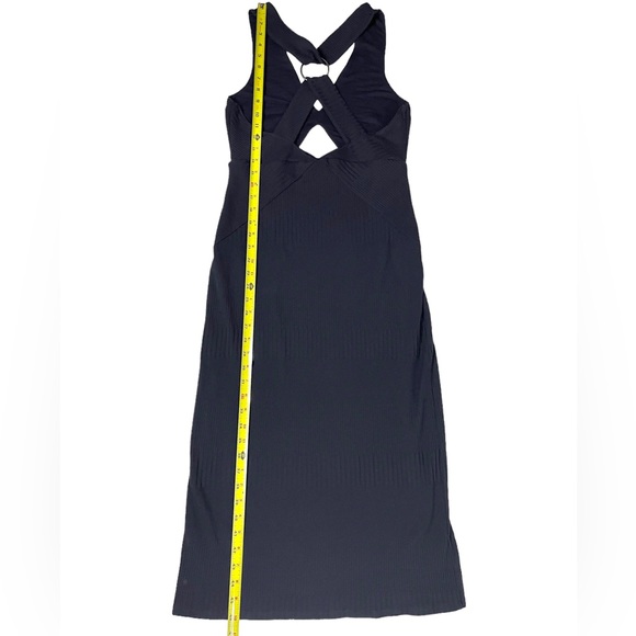 Free People All the Right Angles Bandage Midi Dress in Navy Size Medium - Picture 6 of 11